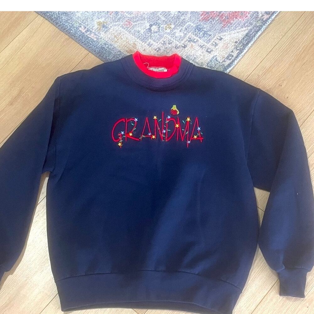 Vintage Grandma' size Large woman's cotton Sweater